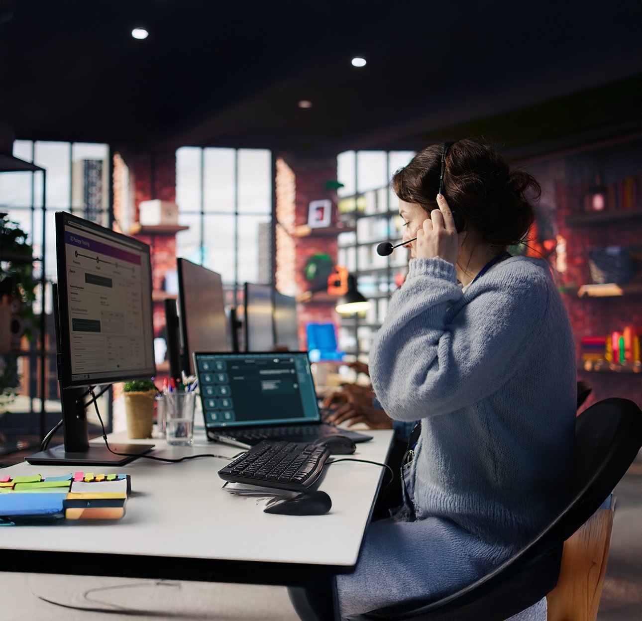 Invoice management system interface showing automated invoice creation, sending, and payment tracking features